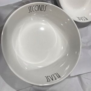Rae Dunn Bundle plates “SECONDS PLEASE” (2)